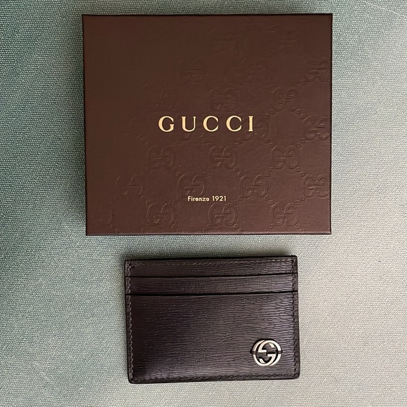 Authentic Gucci Cardholder Leather Wallet - Picture 1 of 12
